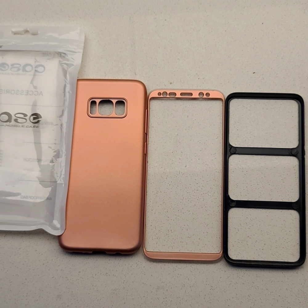 SAMSUNG S8 rose gold case, new
